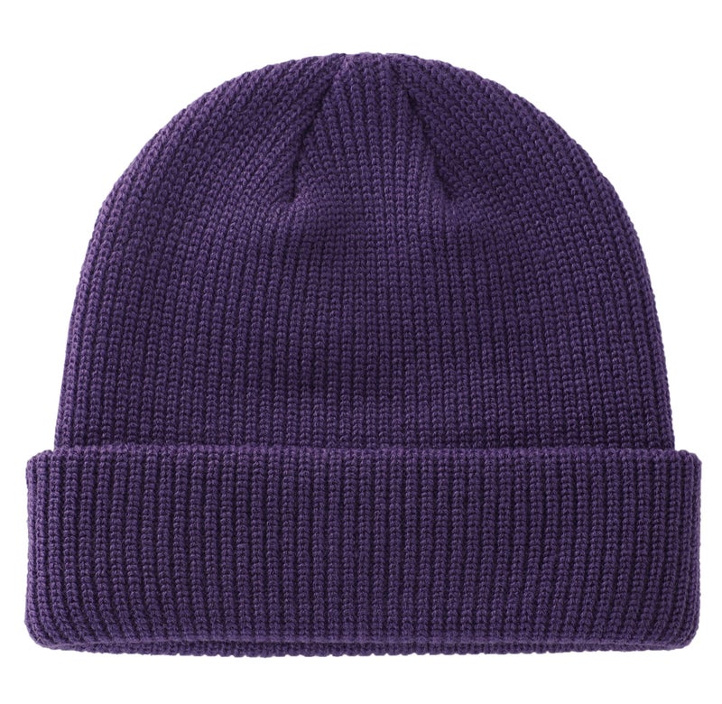 Connectyle Classic Men's Warm Winter Hats Acrylic Knit Cuff Beanie Cap Daily Beanie Hat (Purple) - Image 1